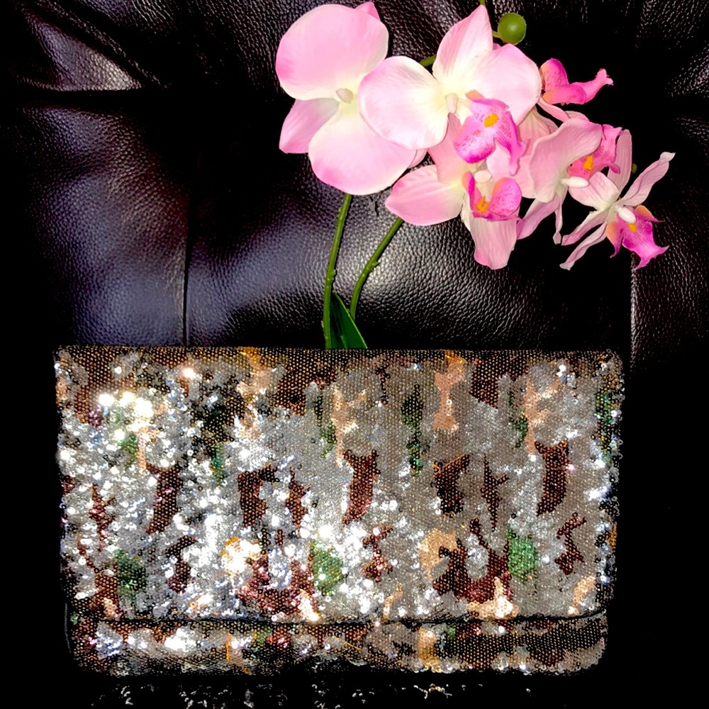 BCBG MAXAZRIA sequins bag